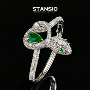 STANSIO Elegant Heart Snake Bangle