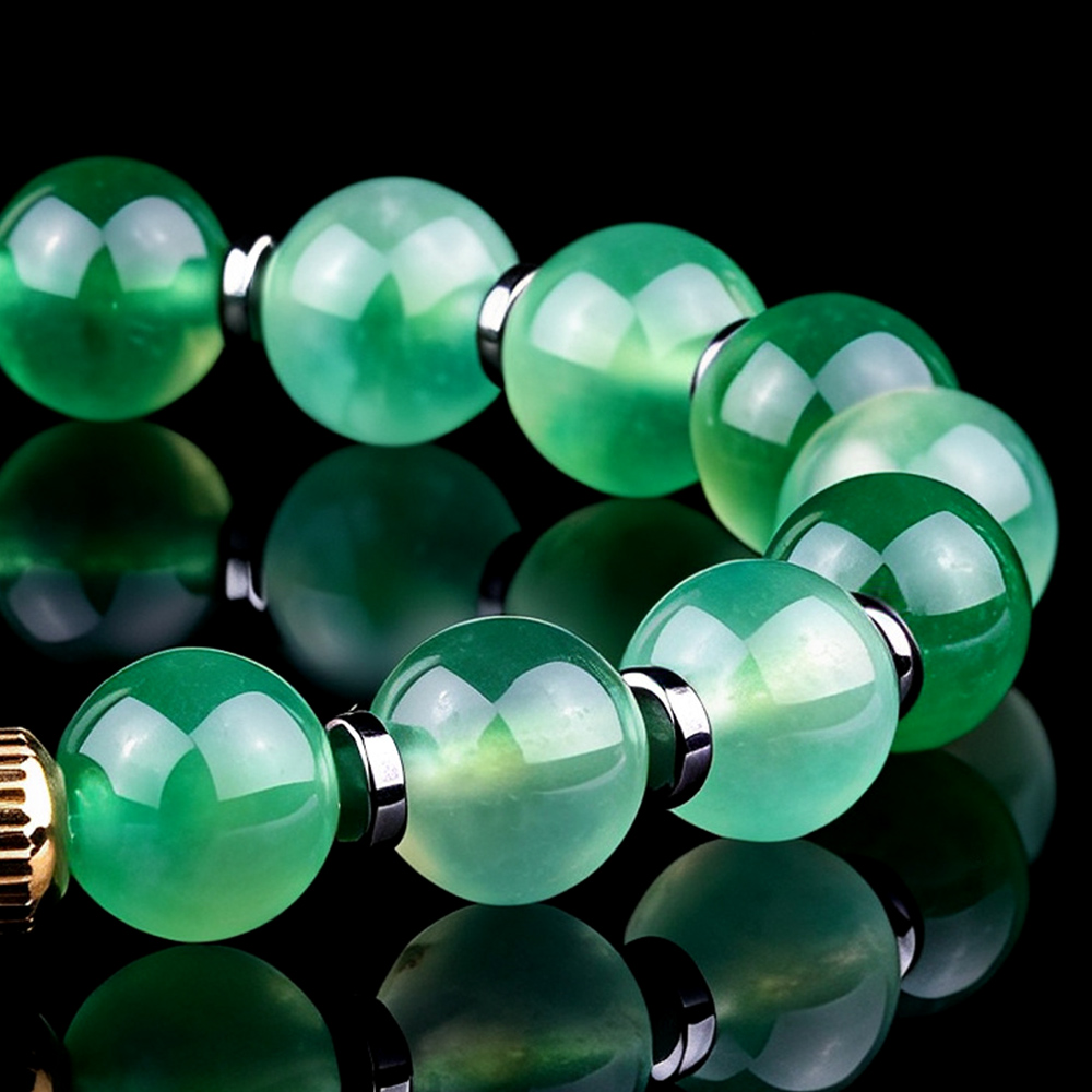 Elegant Vivid Green Jade Fashion Bracelet