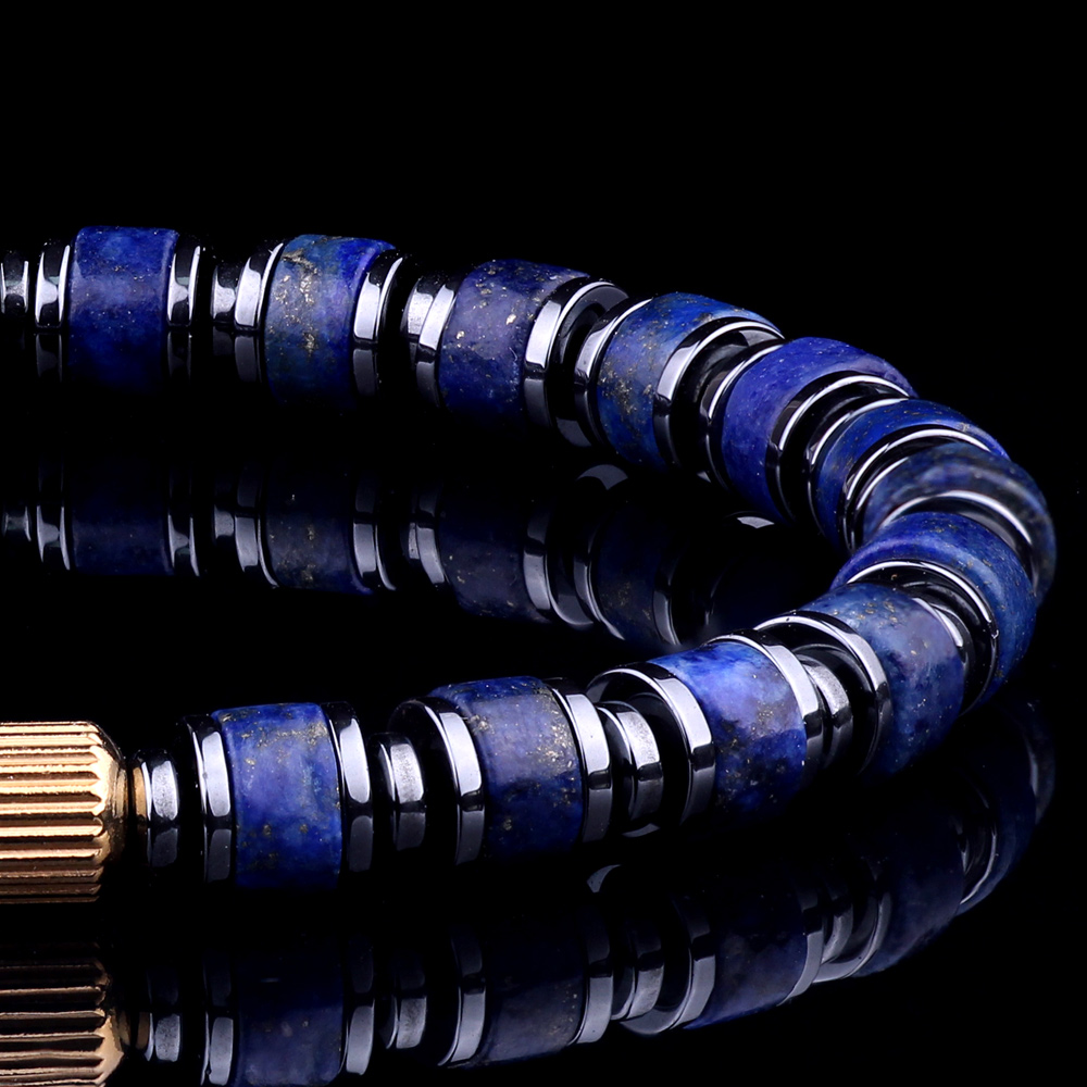 Handmade Lapis Lazuli Spiritual Beaded Bracelet Luxury Gift