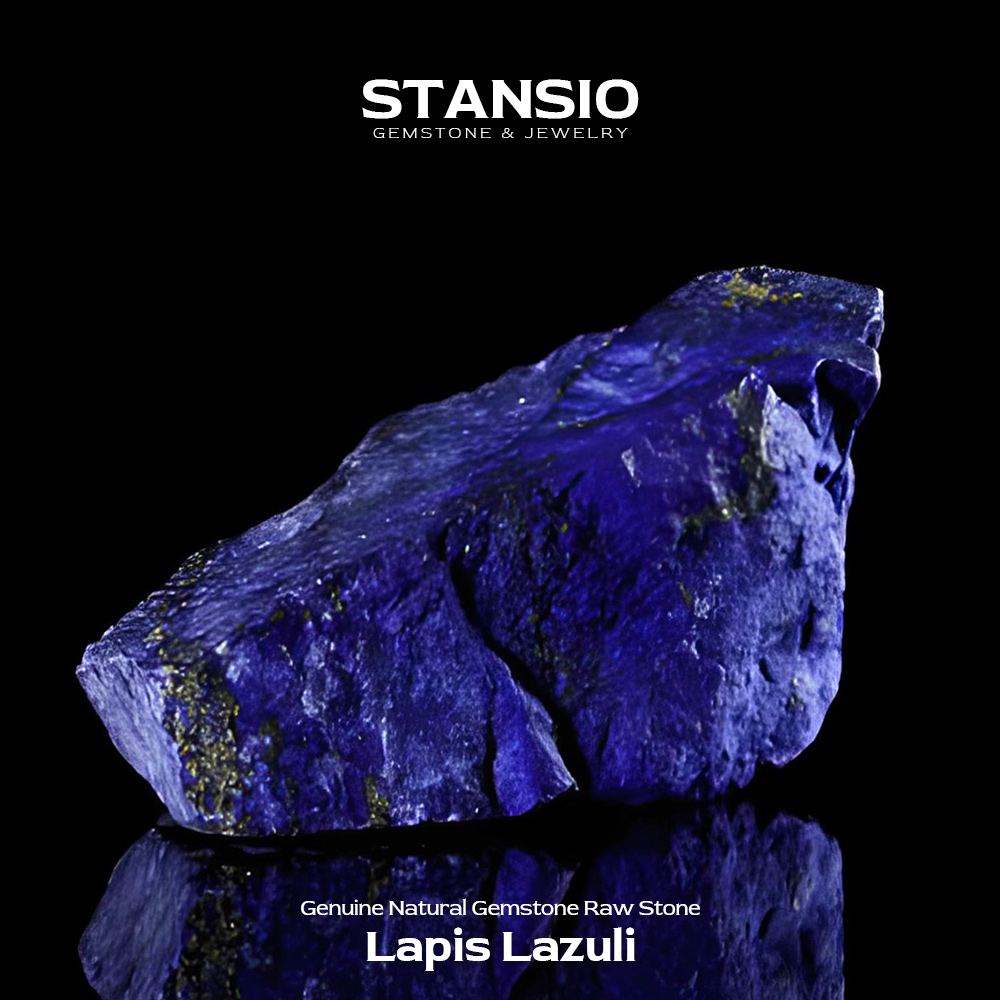STANSIO Genuine Natural Lapis Lazuli Gemstone Raw Stone