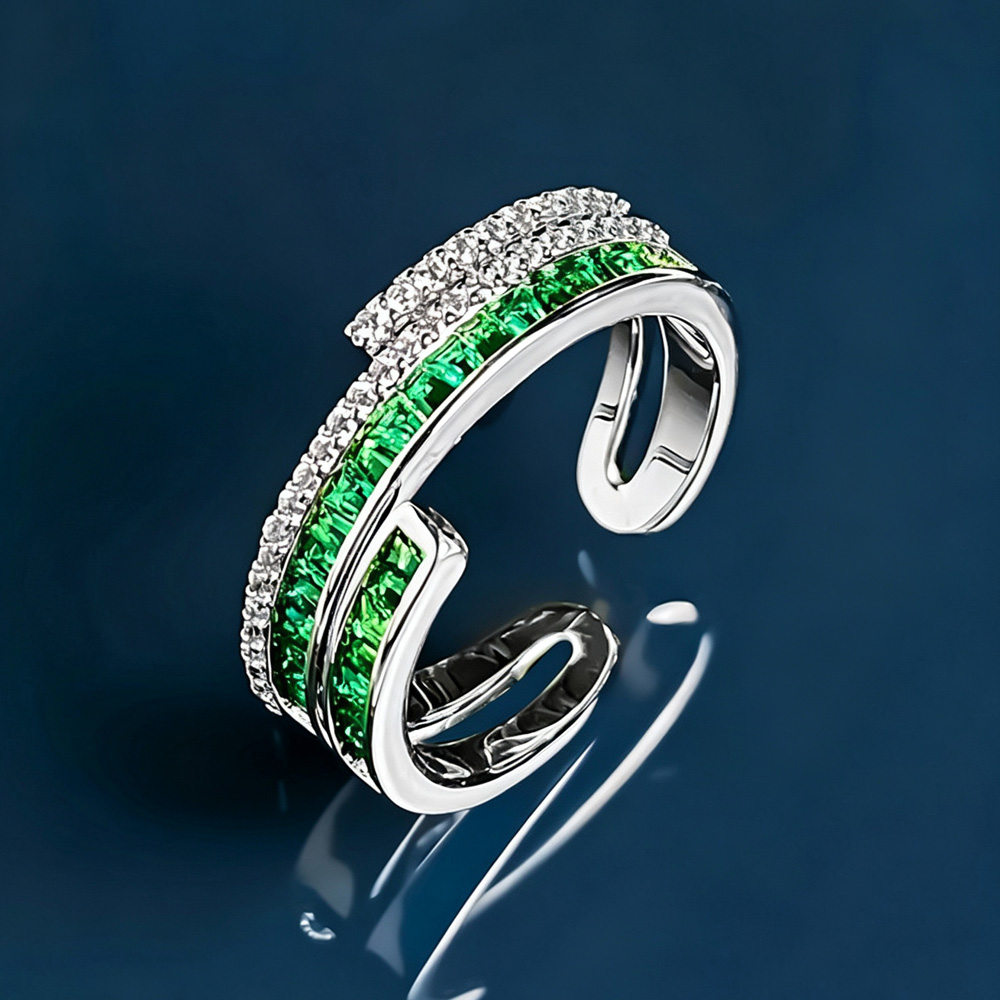 Stylish Layered Eternity Ring for Gifting & Commemoration